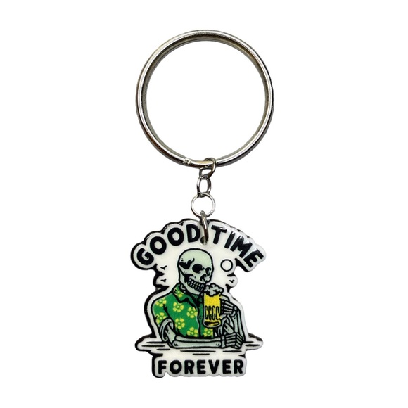 Skeleton Charm Keychain - Picture 3 of 3